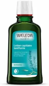 WELEDA - Lotion capillaire tonifiante Ralentit la chute des cheveux, stimule leur croissance - Lotion tonifiante à base de romarin bio - NATRUE* - Bio- Végan- 100ml